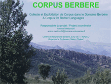 Tablet Screenshot of corpus.centrederechercheberbere.fr